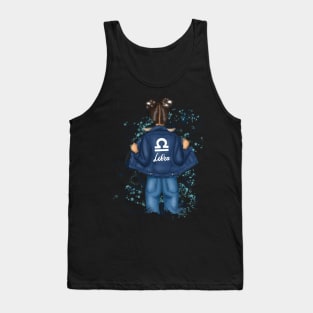 Libra Zodiac Girl Birthday Tank Top